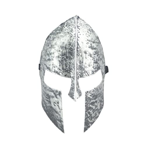 PAXLBF-Hworks Sparta 300 Silver Full Face Mask Warrior Overhead Mask Cosplay Mask for Halloween von PAXLBF