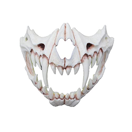 PAXLBF-Hworks Stronger Tiger Mask Resin Scary Mask Cosplay Costume Props for Halloween Party von PAXLBF