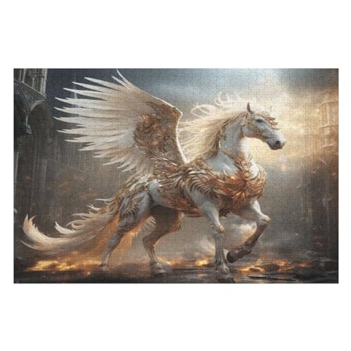 1000 Teile Puzzle Für Erwachsene, Pegasus -Puzzles, Kinder Holz-Puzzle, Kreatives Puzzle, Geschenk Für Freunde Und Familie （75×50cm） von PAZZK