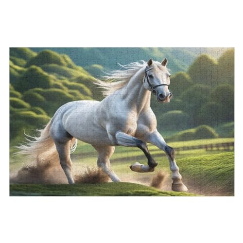 1000 Teile Puzzle Für Erwachsene, Pferd -Puzzles, Kinder Holz-Puzzle, Kreatives Puzzle, Geschenk Für Freunde Und Familie （75×50cm） von PAZZK