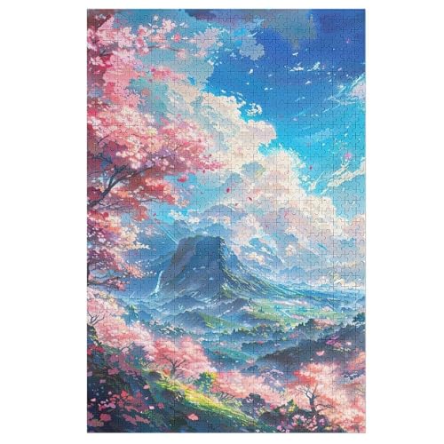 1000 Teile Puzzle Für Erwachsene, japanischer Stil -Puzzles, Kinder Holz-Puzzle, Kreatives Puzzle, Geschenk Für Freunde Und Familie （78×53cm） von PAZZK