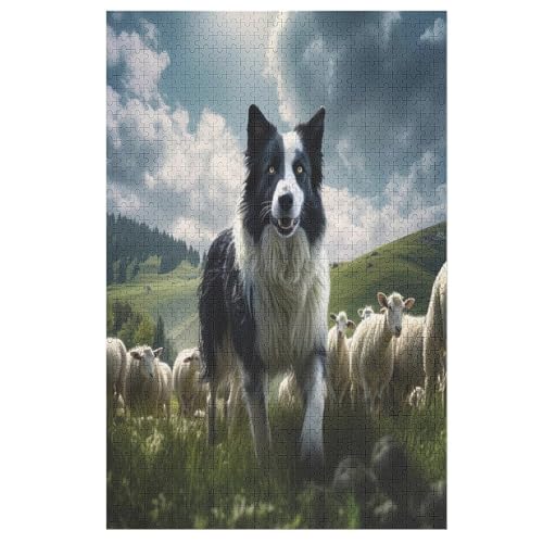 1000 Teile Puzzle Für Jungen Und Mädchen, Standard-Puzzles, Cute Hund -Puzzles, Familienspiele, （78×53cm） von PAZZK