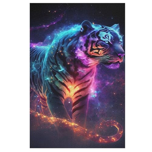 1000 Teile Puzzle Für Jungen Und Mädchen, Standard-Puzzles, Tiger -Puzzles, Familienspiele, （78×53cm） von PAZZK