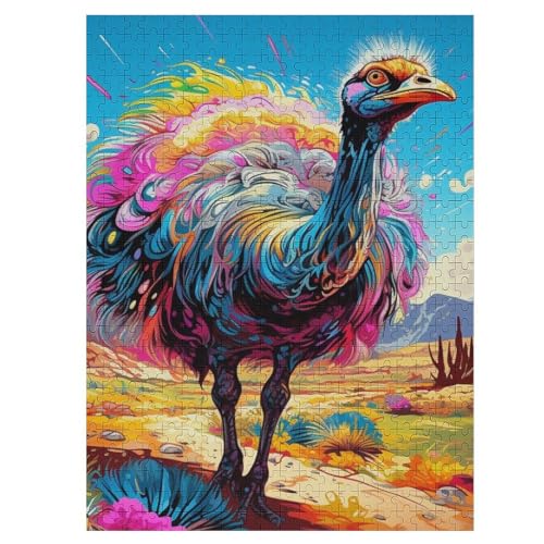 500 Teile Puzzle Für Jugendliche,Strauß Puzzles,Erwachsenenpuzzle,Holzpuzzles,Dekompressionsspiel,Spielzeugpuzzles （55×41cm） von PAZZK