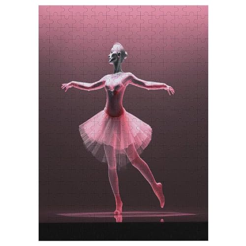 Ballett Holzpuzzle 300 Teile, Knobelspiele Für Erwachsene, Teenager, Puzzles Unmögliche - Kinder Puzzle Zimmer Deko （42×30cm） von PAZZK