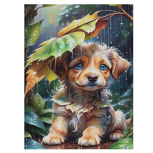 Hund Puzzle Für Erwachsene,500-teiliges Puzzle,Puzzle Für Erwachsene Und Kinder,Holzpuzzle,Lernspielzeug, （55×41cm） von PAZZK