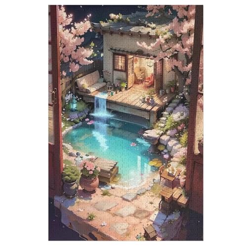 Japan Style 1000 Teile Premium-Puzzles Für Erwachsene Kinder- Holzpuzzles Spaß Und Lernspiele - Perfekte Puzzle-Geschenke （78×53cm） von PAZZK