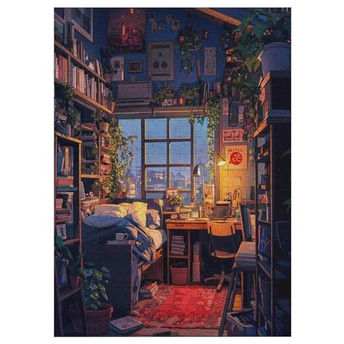 Japanischer Stil Puzzles 300 Teile Erwachsener Kniffel Spaß Für Die Ganze Familie - 300 Puzzleteilige Motive, Holzpuzzle Kinder Erwachsene, Impossible Puzzle Schwer （42×30cm） von PAZZK