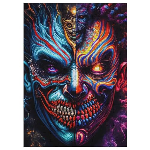 Joker – Puzzle 300 Teile, Holzpuzzle, Herausforderndes Geschicklichkeitsspiel Für Die Ganze Familie, Kinder Erwachsenenpuzzle Ab 12 Jahren （42×30cm） von PAZZK