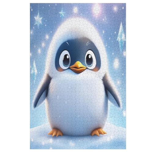 Pinguin Holzpuzzle Erwachsene - 1000 Teiliges Jigsaw Knobelspiel - Puzzle Für Erwachsene & Kinder - Outdoor & Reisespielzeug - Geduldspiel （78×53cm） von PAZZK