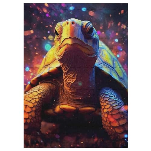 Puzzle 300 Teile Erwachsene Schildkröte Holzpuzzle Für Erwachsene Lernspiel Herausforderungsspielzeug 300-teilige The Puzzles Für Erwachsene Kinder （42×30cm） von PAZZK