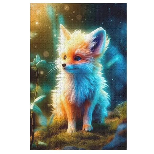 Puzzle Für Erwachsene, Fuchs -Puzzles Für Erwachsene, 1000-teiliges Holzpuzzle, Geeignet Für Erwachsene Und Kinder Ab 12 Jahren, Tolles Geschenk Für Erwachsene （78×53cm） von PAZZK