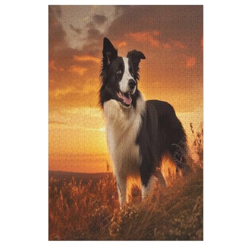 Puzzle Für Erwachsene, Hund -Puzzles Für Erwachsene, 1000-teiliges Holzpuzzle, Geeignet Für Erwachsene Und Kinder Ab 12 Jahren, Tolles Geschenk Für Erwachsene （78×53cm） von PAZZK