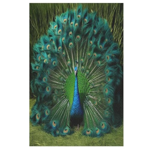 Puzzle Für Kinder, Pfau -Puzzle Für Erwachsene, 1000-teiliges Holzpuzzle Für Jugendliche Und Erwachsene, Tolles （78×53cm） von PAZZK