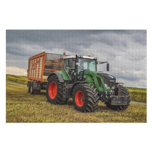 Puzzle Für Kinder, Traktor -Puzzle Für Erwachsene, 1000-teiliges Holzpuzzle Für Jugendliche Und Erwachsene, Tolles （75×50cm） von PAZZK