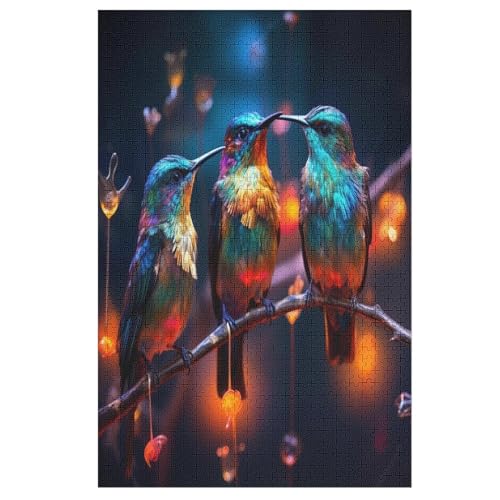 Puzzles Für Erwachsene, 1000 Teile, Vogel, Kreative Holzpuzzles, Praktisches Spiel, Familiendekoration （78×53cm） von PAZZK