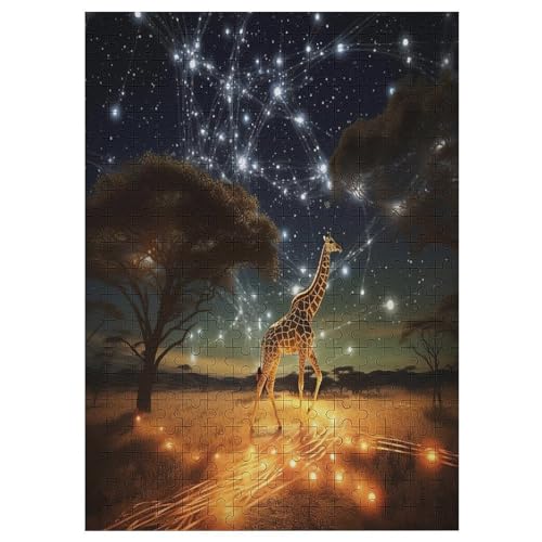 Puzzles Für Erwachsene, Giraffe Puzzle, 300 Teile, Kreatives Puzzle, Geistiges Spielzeug, Kinder, Montagespiele （42×30cm） von PAZZK