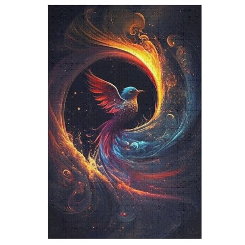 Puzzles Für Erwachsene, Puzzle Süßer Vogel, 1000 Teile, Puzzle Aus Holz Für Erwachsene Und Kinder Ab 12 Jahren, Lernspielzeug （78×53cm） von PAZZK