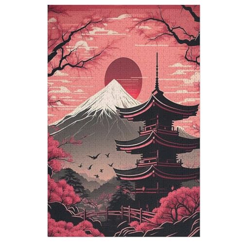 Puzzles Für Erwachsene, Puzzle japanischer Stil, 1000 Teile, Puzzle Aus Holz Für Erwachsene Und Kinder Ab 12 Jahren, Lernspielzeug （78×53cm） von PAZZK