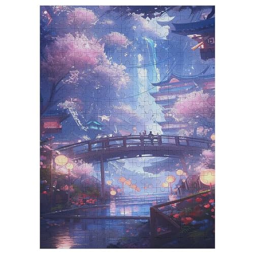 Puzzles Für Erwachsene, Puzzle japanischer Stil, 300 Teile, Puzzle Aus Holz Für Erwachsene Und Kinder Ab 12 Jahren, Lernspielzeug （42×30cm） von PAZZK