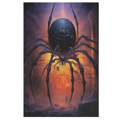 Puzzles Für Erwachsene: Spinne, 1000-teiliges Holzpuzzle Für Erwachsene Und Kinder Ab 12 Jahren. Tolles Geschenk Für Erwachsene （78×53cm） von PAZZK