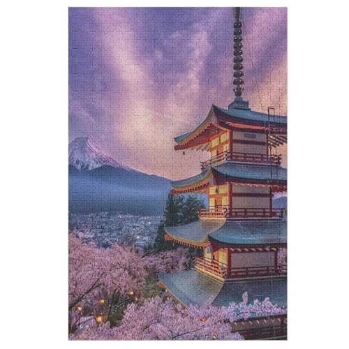 Puzzles Für Erwachsene: japanischer Stil, 1000-teiliges Holzpuzzle Für Erwachsene Und Kinder Ab 12 Jahren. Tolles Geschenk Für Erwachsene （78×53cm） von PAZZK