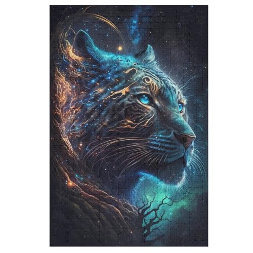 Tiger Puzzles 1000 Teile Erwachsener Kniffel Spaß Für Die Ganze Familie - 1000 Puzzleteilige Motive, Holzpuzzle Kinder Erwachsene, Impossible Puzzle Schwer （78×53cm） von PAZZK