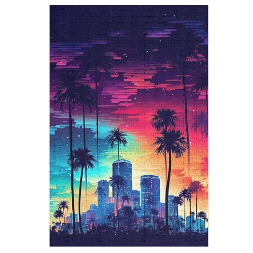 Tokyo, Japan,1000 Teile,Holzpuzzle,einzigartiges Puzzle,kreatives Puzzle,Geschenk Für Erwachsene,Familienspiel,Herausforderungsaktivität,（78×53cm） von PAZZK