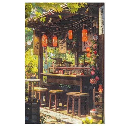 japanischer Stil Puzzles 1000 Teile Erwachsener Kniffel Spaß Für Die Ganze Familie - 1000 Puzzleteilige Motive, Holzpuzzle Kinder Erwachsene, Impossible Puzzle Schwer （78×53cm） von PAZZK