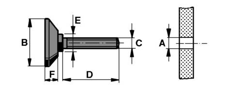 PB Fastener 148 3005 699 11 Gerätefuß schraubbar Schwarz (Ø x H) 38mm x 60mm von PB Fastener