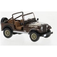 PCX87 0315 1:87 Jeep CJ-7 Golden Eagle metallic braun, Dekor, 1980, von PCX87