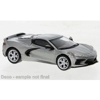 PCX87 0674 1:87 Chevrolet Corvette (C8) Stingray metallic-grau, 2020 von PCX87