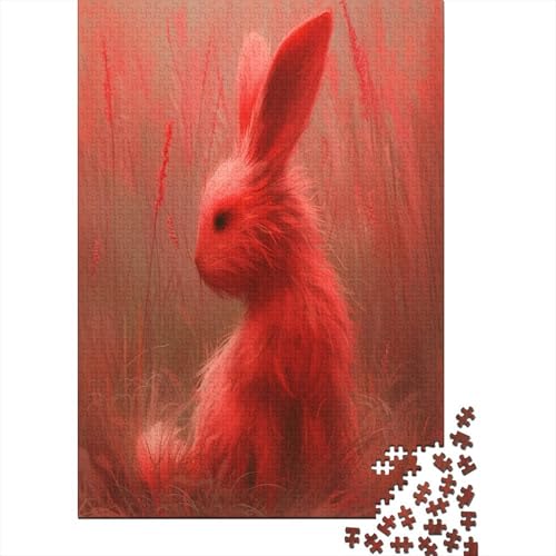 Kaninchen Puzzle 1000 Teile Für Erwachsene Und Kinder Ab 14 Jahren Für Stressabbauer Puzzel 1000pcs (75x50cm) von PDERONFEX