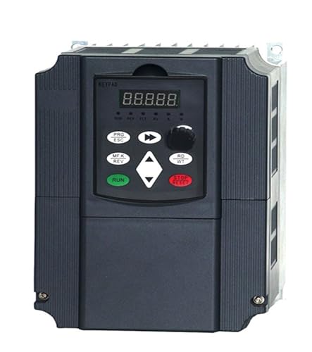 PDFEswm VFD 220 V 1,5/2,2/4/5,5/7,5 kW Solar-Wechselrichter mit Variabler Frequenz, Wasserpumpenantrieb, Wechselrichter zur dreiphasigen Motordrehzahlregelung(2.2KW DC200V-400V) von PDFEswm