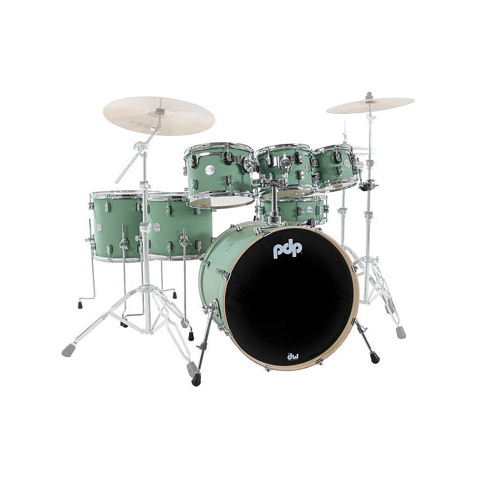 pdp Concept Maple CM7 Satin Seafoam Shellset Schlagzeug von PDP