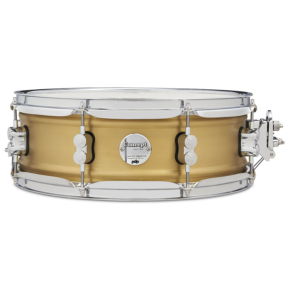 pdp Concept Metal 14" x 5" Natural Satin Brushed Brass Snare Drum von PDP