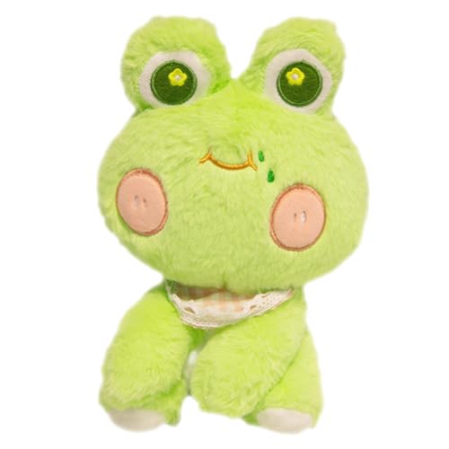 Kleine Froschpuppe22cm，Süßer Frosch，Froschpuppe，Frosch Plüschtier，Froschtuchpuppe，Grüne Froschpuppe，Heimkissen Dekoration ，Grün Frosch Plüschtier，Plüsch Stofftier Frosch，Grüner Frosch Plüschtier Stoff von PEAJPBS