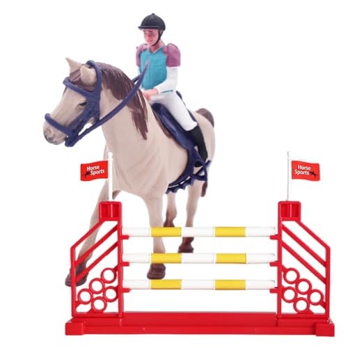 Simuliertes Reiten Reiten Master Pferd Szene Set Dekoration Spielzeug Pferd Modell Geeignet für Jungen und Mädchen über drei Jahre alte Spielzeug für frühe Kindheit Bildung Entwicklung Spielzeug von PEAJPBS