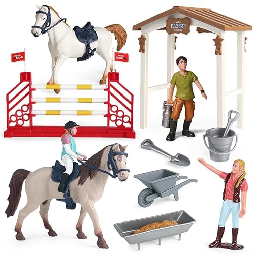 Simuliertes Reiten Reiten Master Pferd Szene Set Dekoration Spielzeug Pferd Modell Geeignet für Jungen und Mädchen über drei Jahre alte Spielzeug für frühe Kindheit Bildung Entwicklung Spielzeug. von PEAJPBS