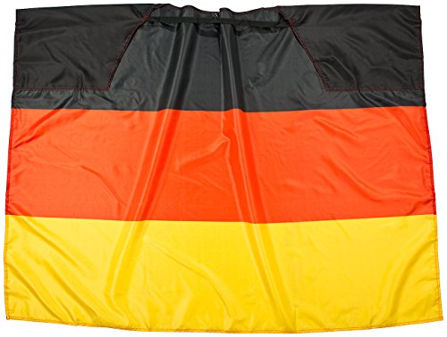 PEARL Deutschland Fahne: Deutschland-Cape 150 x 110 cm mit Ärmeln - Bodyflag (Flaggen, Länderflagge Deutschland, Volleyball) von PEARL