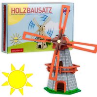 Solar Holzbausatz Windmühle von PEBARO