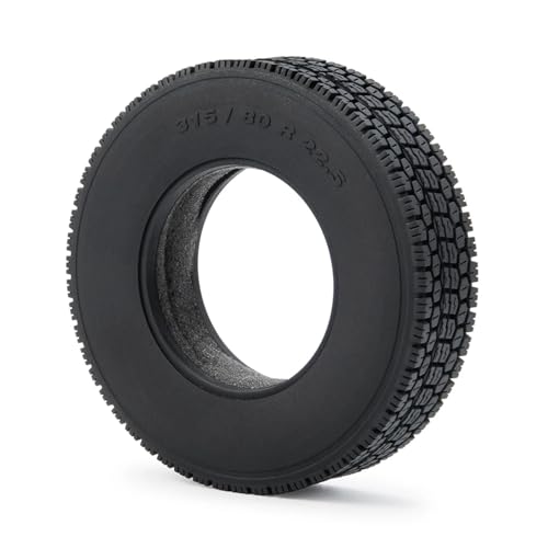 PEGGYLIN 1/2/4 Stücke 22mm/25mm Beadlock Gummireifen Radreifen Mit Schaum Fit for Tamiya 1/14 RC Anhänger Traktor LKW Modell Teile(1Pcs Tire 22mm) von PEGGYLIN