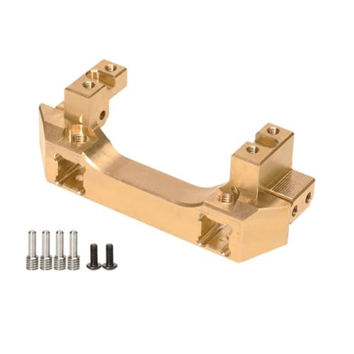 PEGGYLIN 1:10 1 Stück 95G Messing Kupfer Front Servoständer Passend for 1/10 RC Rock Crawler Auto Passend for Traxxas TRX4 TRX-4 82046-4 TRX6 TRX-6 Upgrade Teile(Gold 95G 1pC) von PEGGYLIN