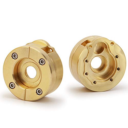 PEGGYLIN 2/4 Stücke Messing Gegengewicht Heavy Duty Interne Felgen Hub Gewicht Fit for 1/10 TRX4 TRX6 RC Crawler Auto(1Pair) von PEGGYLIN