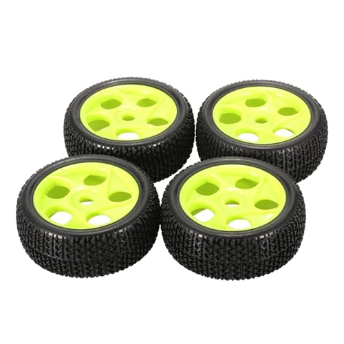 PEGGYLIN 4 Pcs 1/8 Buggy On-road Reifen Reifen RC Reifen Räder Fit for HSP Hpi Redcat FS RC Auto von PEGGYLIN