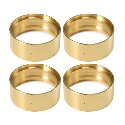 PEGGYLIN 4 Stück 1,9 Zoll Messingfelgen passend for 1/10 RC Crawler Auto Axial SCX10 95g Radgewichte Klemmringe passend for Traxxas TRX-4 Upgrade-Teile(Gold) von PEGGYLIN