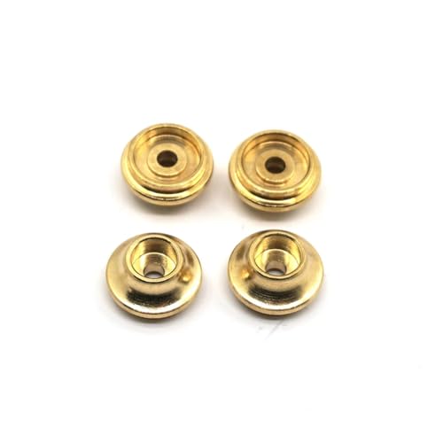 PEGGYLIN 4Pcs Messing Frühling Halterungen Shock Cups Fit for TRX-4 TRX-6 1/10 RC Rock Crawler Auto Upgrade Teile von PEGGYLIN