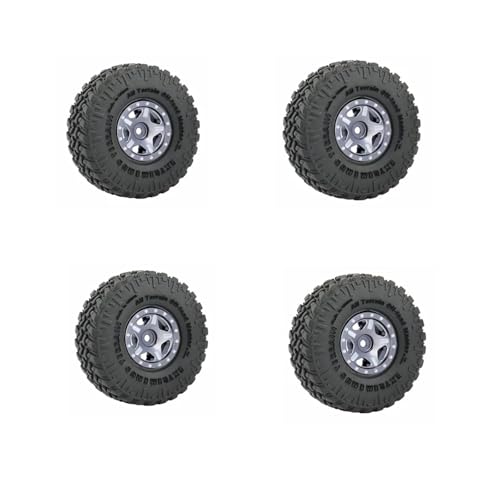 PEGGYLIN 52 * 18mm 1,0 "Beadlock Felgen Reifen Set Fit for 1/24 RC Crawler Axial SCX24 Fit for Deadbolt Fit for Gladiator Fit for Xiaomi Fit for JIMNY(4PCS 1.0 Wheels-04) von PEGGYLIN