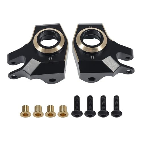 PEGGYLIN Messing-Achsschenkelgewicht passend for 1/10 SCX10 II AR44 Axial C-Hubs Diff-Abdeckung Klemmverriegelungen Servohalterungen passend for 90046 90047 Achse(Steering Knuckles) von PEGGYLIN