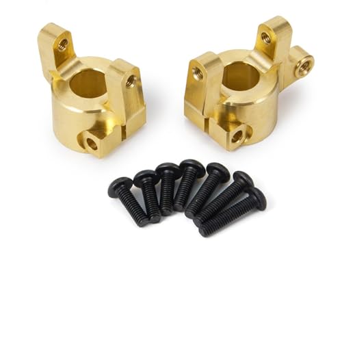 PEGGYLIN Messing Front Achsschenkel Träger Differential Abdeckung Gegengewicht Fit for Axial SCX10 II 90046 90047 1/10 RC Auto Teile(Carriers) von PEGGYLIN